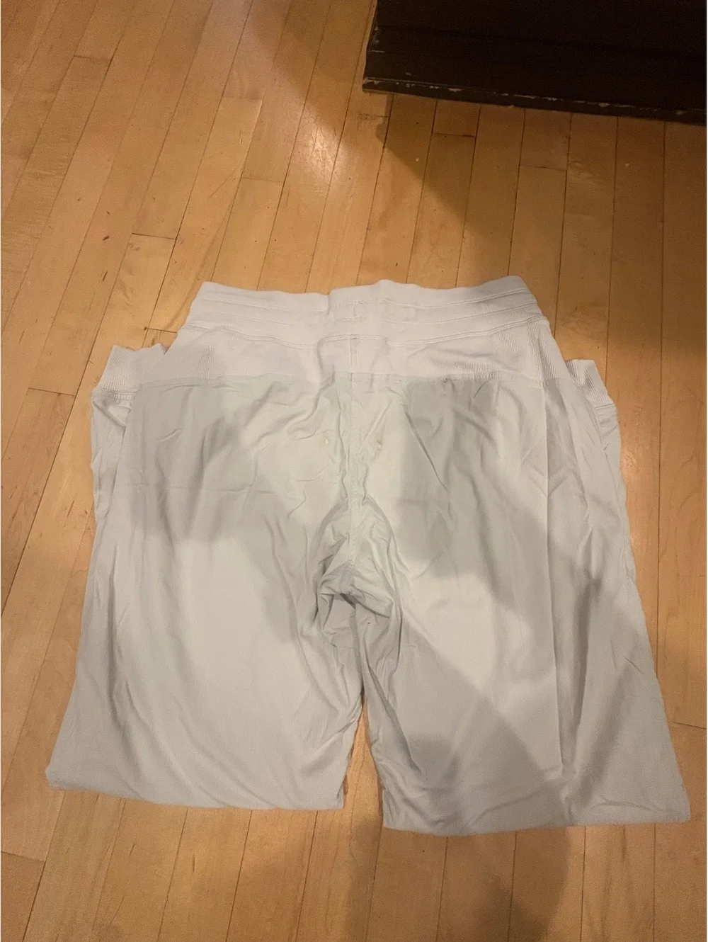 Lululemon grey white Athletic Pants with Drawstring Waist
